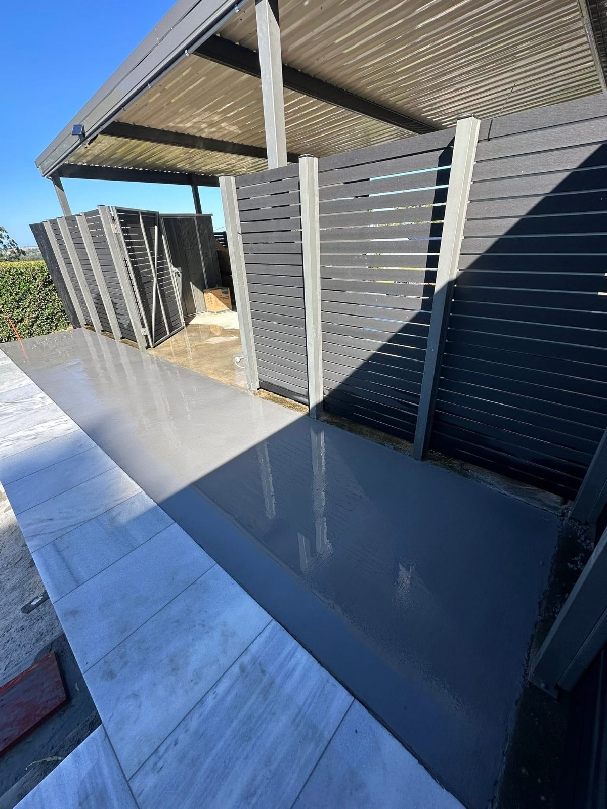 Driveway Under Carport — Enhanced Concrete Services