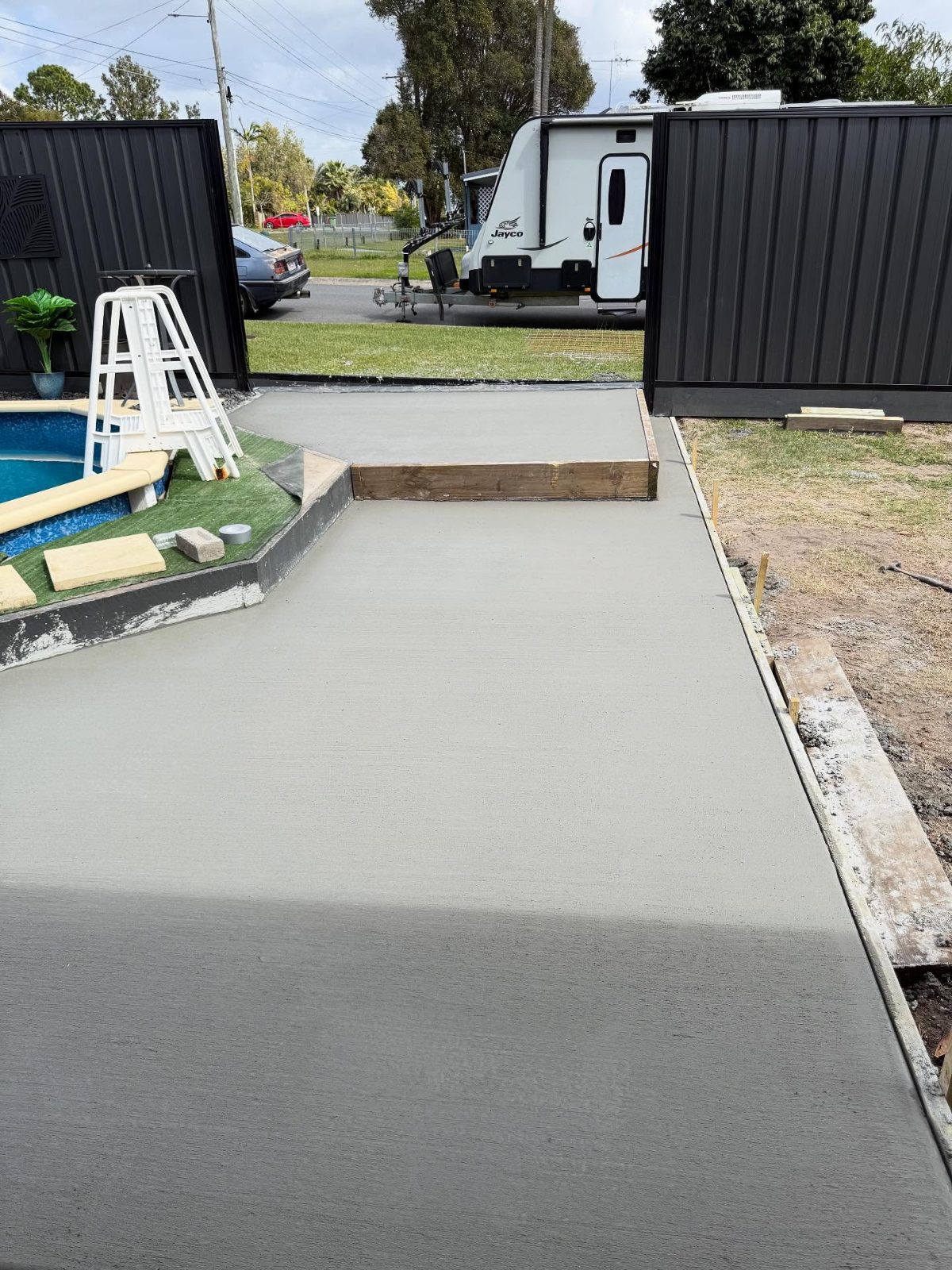 Pool-Side Slab & Hardstand — Enhanced Concrete Services