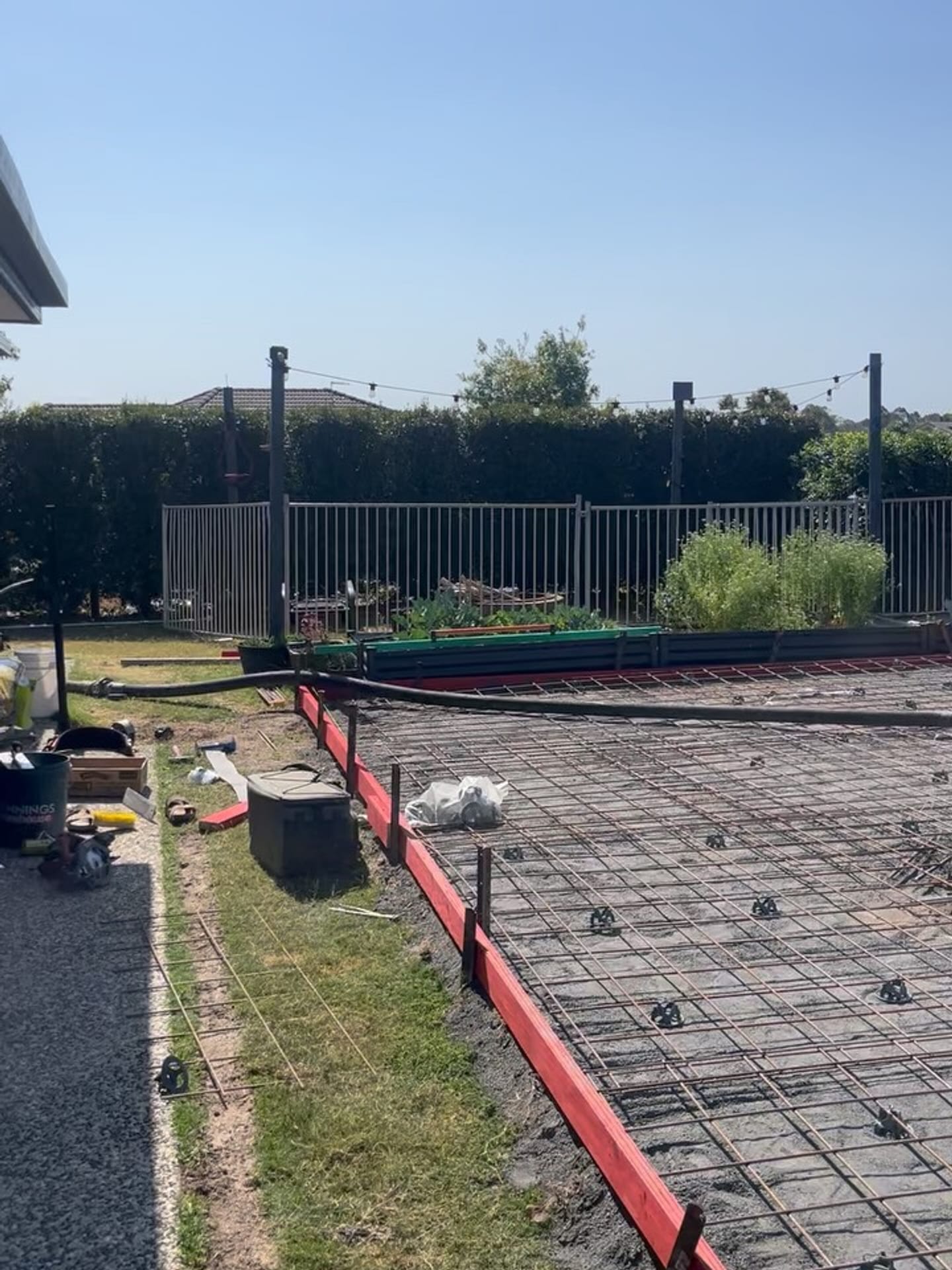 Mesh & Bar Chairs Laid — Enhanced Concrete Services